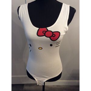 Hello Kitty Sanio Medium Tank Body Suit Women's Bow Criss Cross Back